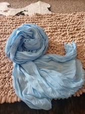 Powder Blue  Cotton Scarf