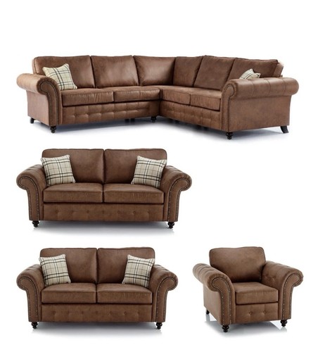 Sofa suite tan suede - sofa,