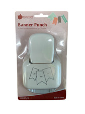 Woodware Banner Punch - Scrapbooking Card Making Gift Tags Paper Crafts