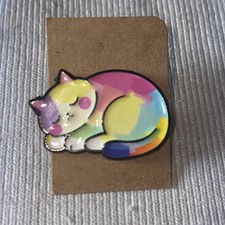 Colourful Cat Alloy Enamel Pin