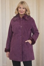 Centigrade Faux Suede Coat