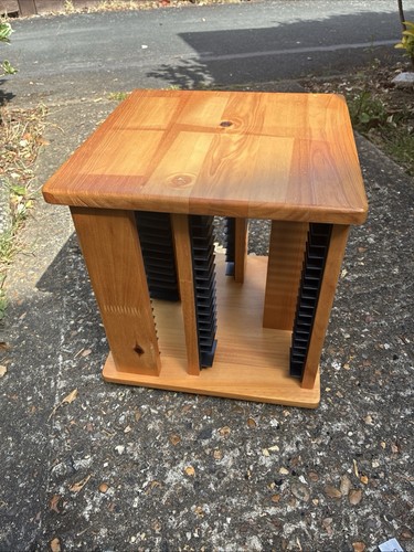Wooden rotating rack - cd,