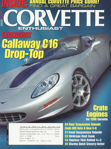 Corvette enthusiast magazine - enthusiast,