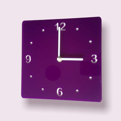 Square two colour clocks - square,