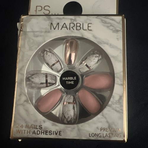 Marble false nails brand new - nails,