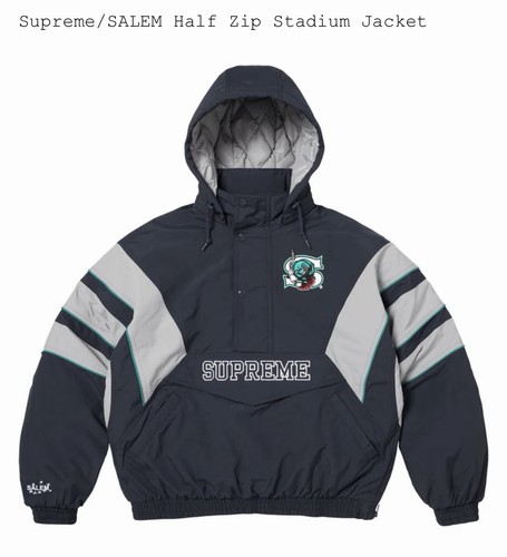 Supreme salem half zip stadium - half,