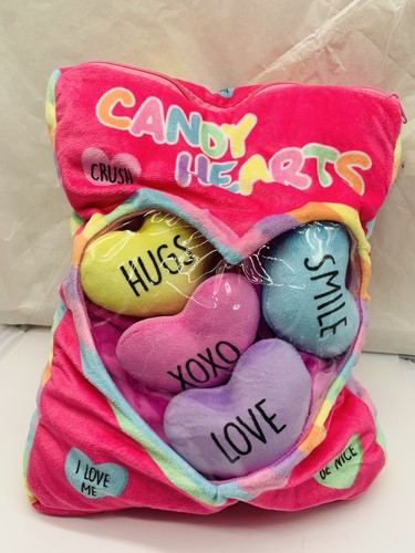 Scoops plush candy hearts - 2, hearts"