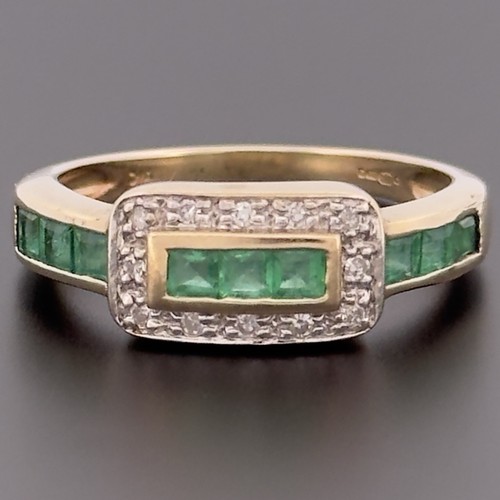 9ct yellow gold emerald - emerald, &