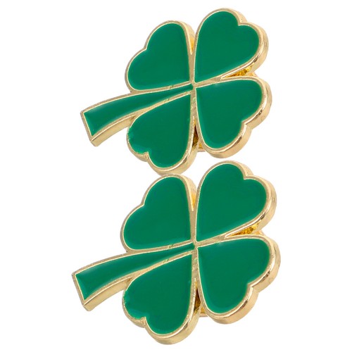 2pcs holiday shamrock lapel - 2pcs,