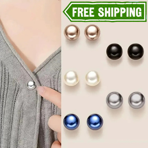10pcs pearl button pins - pins, no