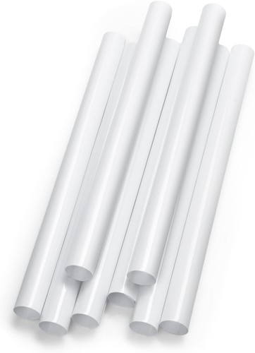 8pcs 5cm 19 - 1.5cm, white