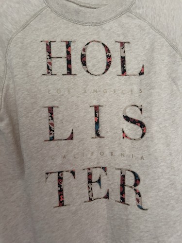 Hollister grey crew - grey,