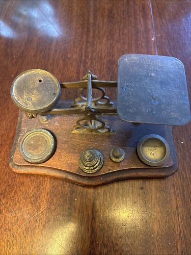 Antique victorian brass postal - antique,