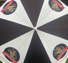 Vintage Banks’s Beer Garden Parasol, Sunshade Umbrella Black Country