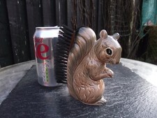 Vtg Souvenir Rockley Sands Poole Ceramic Squirrel Figural Clothes Lint Brush