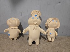 VTG 1971 & 1972 & 1974 Pillsbury Poppin Fresh Dough Boy And Dough Girl