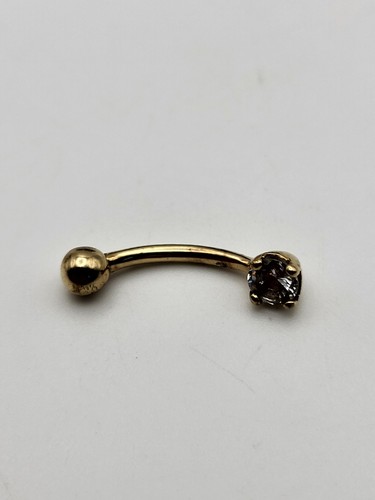 9ct gold belly button - button, bar