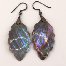 VINTAGE Abalone Earrings