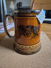 Antique Staffordshire Ridgeway Pottery ‘Coaching Days and Coaching Ways’ Tankard