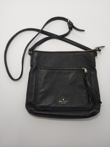 Kate spade black pebbled - kate,