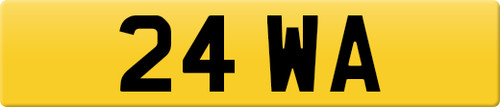 Private 2x2 number plate - wa,