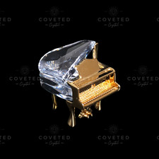 Swarovski Crystal Memories GRAND PIANO V1 GOLD 173368 Mint Rare Retired