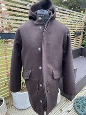 Men’s - APC - Brown Hooded Coat - Medium 