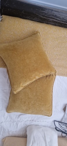 Dunelm mustard square - x2,