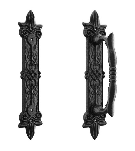 Cast iron door handles - iron,