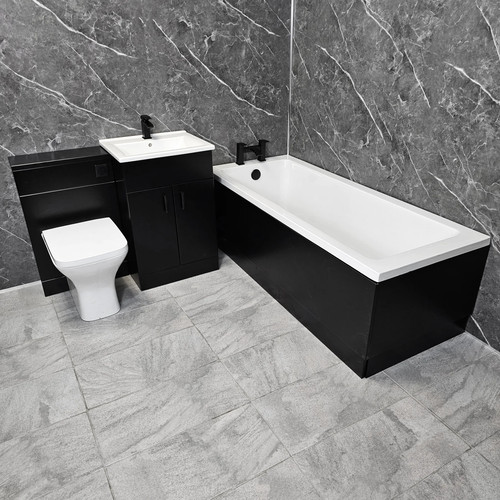 Complete bathroom suite black - complete,