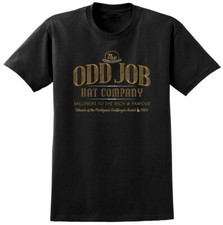 Odd Job Hat Company Tee Shirt - 007 James Bond Inspired T-shirt Film Movie