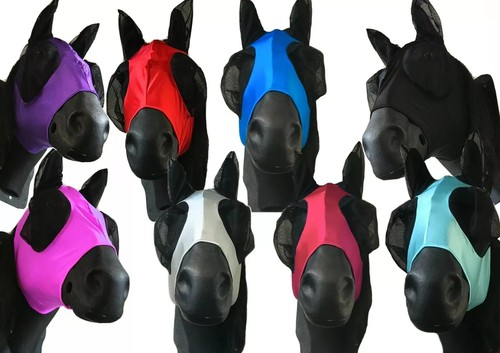 Horse lycra fly mask - horse, pony