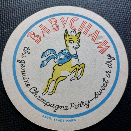 Babycham beer mat - mat, no