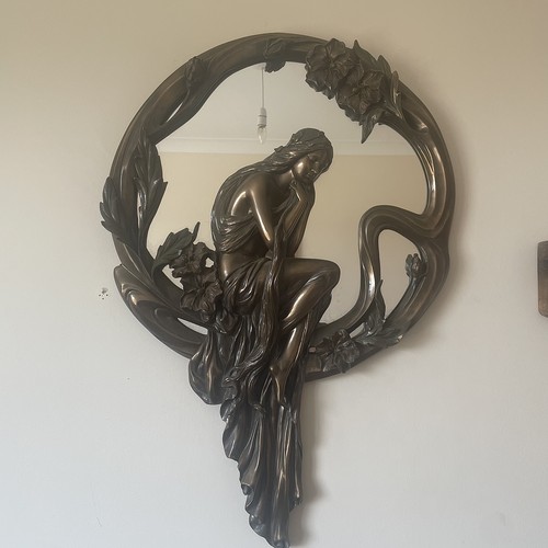 Art nouveau wall mirror - nouveau,