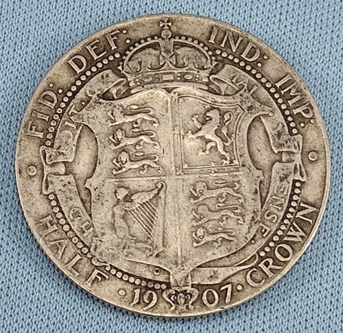 1907 british edward - 1907, half
