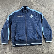 Cardiff Blues Rugby Training Jacket Warmup Padded Macron Wales Coat Mens Size XL