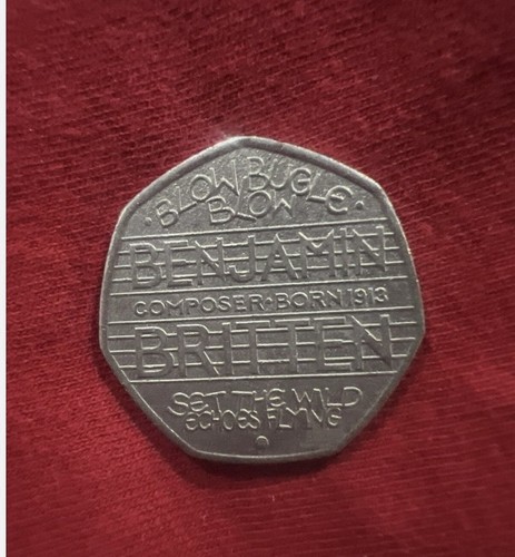 2013 50p benjamin britten - uk,