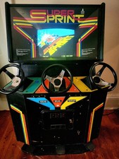 ATARI SUPER SPRINT ALL ORIGINAL 100% FULLY WORKING!!! ****VERY RARE!!!!****