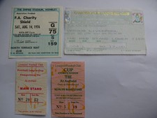 4 Liverpool Ticket Stubs - Cup