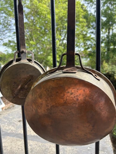 Pair antique french - antique, copper