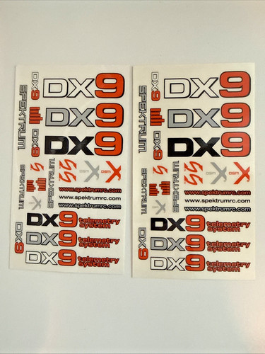 Spektrum dx9 decal sheet set - dx9,