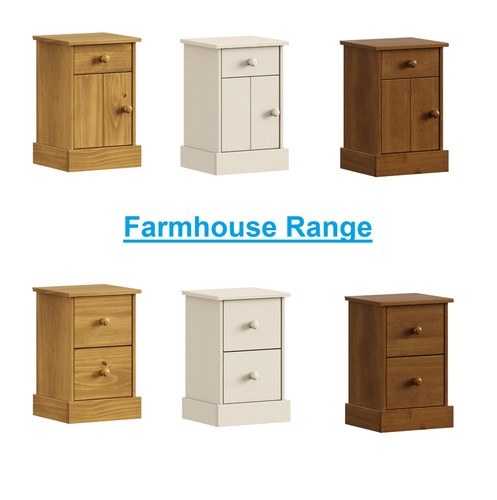 Farmhouse bedside table chest - table,