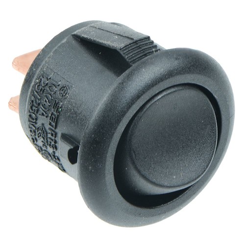 Black mini round on off - round, on-off