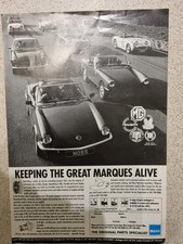 TRIUMPH SPITFIRE MOSS PARTS ADVERT  POPULAR CLASSICS 11/93