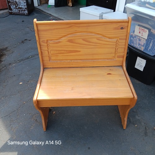 Pine wood deacons - bench, church