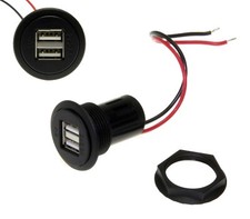 Car Double USB 5V 2 x 2.5A Built-in Socket 12-24V Universal Charger Dual