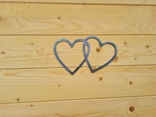 Metal pair linked - pair, hearts