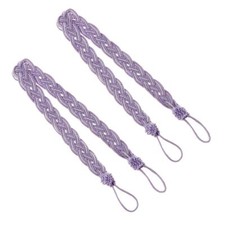 Modern Simple Tie Backs Curtain Holder Rope Braided Tiebacks Satin Voile Strap