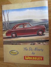SALES BROCHURE WOLSELEY SIX-NINETY. 1955