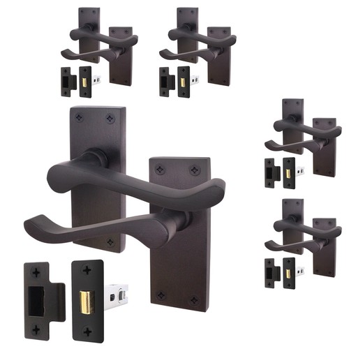 Matt black victorian scroll - matt,